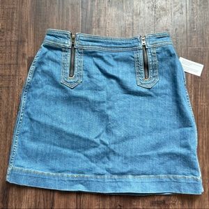 Anthropology jean skirt
